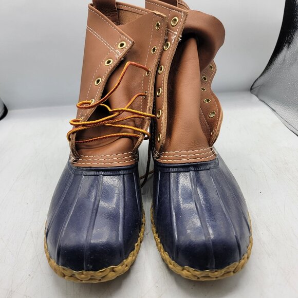 LL Bean Womens 9 Brown Boots Made In The USA Outdoors Rain Casual Workwear - Picture 2 of 10